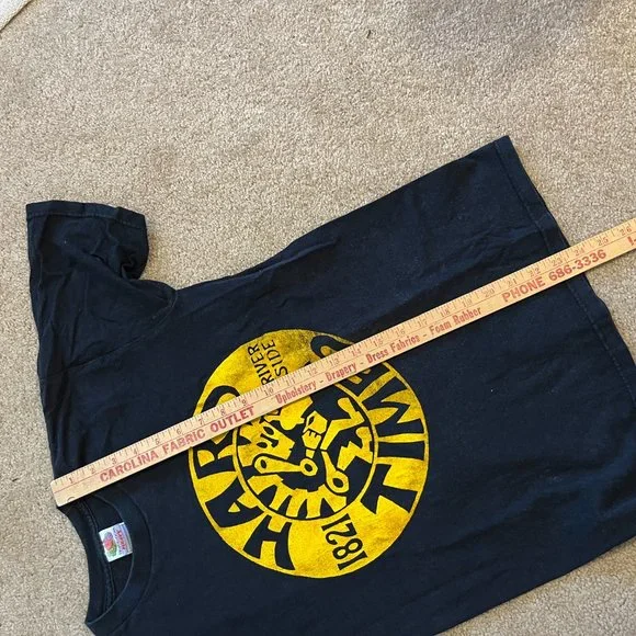 90's Hard Times Cafe MPLS MN T-shirt Black * Yellow EUC Adult S Retro Punk - Picture 6 of 6